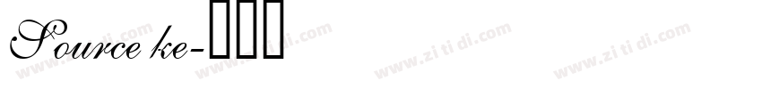 Source ke字体转换